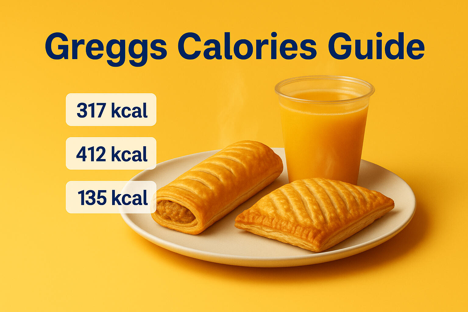 Greggs Calories Guide Calorie guide to Greggs menu items including pastries and drinks